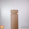 Demi-poteau carré rainuré - 6300AZ Zen - 1-3/8" x 3" x 48" - Érable | Grooved square half-newel post - 6300AZ Zen - 1-3/8" x 3" x 48" - Maple