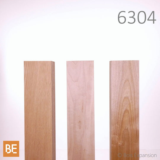 Demi-poteau carré en bois - 6304A Moderne - 1-3/8" x 3" x 48"