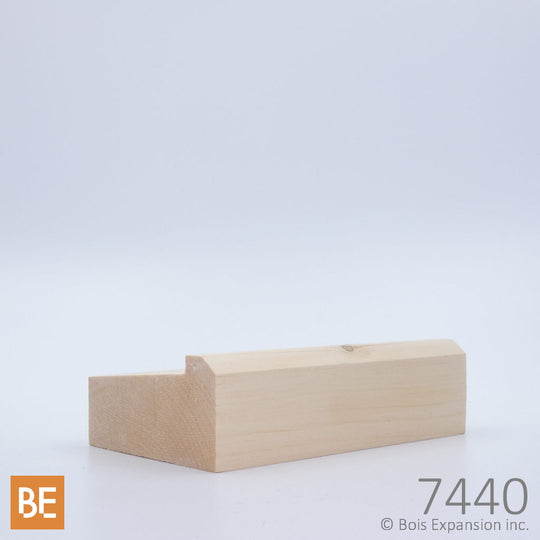 Lisse en bois pour barreaux - 7440 - 1-3/4" x 3-1/2"