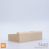 Lisse en bois - 7440 - 1-3/4" x 3-1/2" - Pin blanc noueux | Wood shoe rail - 7440 - 1-3/4" x 3-1/2" - Knotty white pine