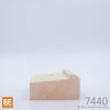 Lisse en bois - 7440 - 1-3/4" x 3-1/2" - Pin blanc noueux | Wood shoe rail - 7440 - 1-3/4" x 3-1/2" - Knotty white pine