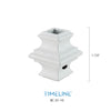 Bague décorative en aluminium - Détaillée -  Blanc designer | Aluminium detailled baluster collar - Designer white