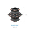 Bague décorative en aluminium - Détaillée -  Cuivre minuit | Aluminium detailled baluster collar - Midnight copper