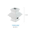 Bague décorative en aluminium - Détaillée -  Blanc designer | Aluminium detailled baluster collar - Designer white