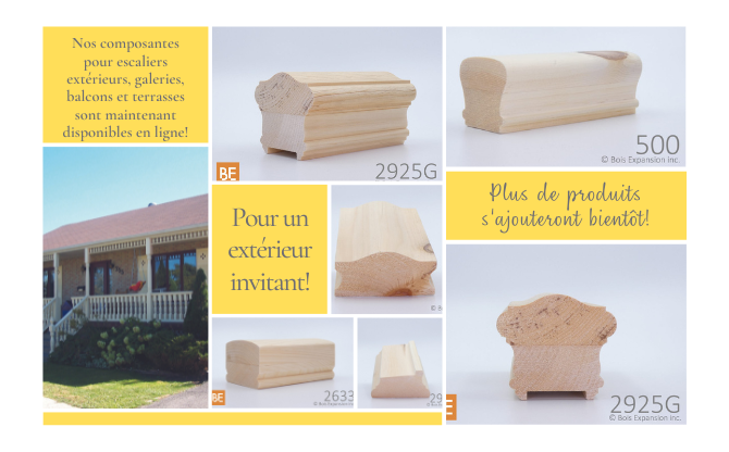 Nos composantes pour escaliers extérieurs sont maintenant disponible en ligne!