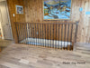 Escalier avec balustres de métal TL130-1RD-40, TL 130-2RD-40 et TL15-RD-40 et cache-vis 10-20-40.  Poteau en bois ESC6304DDCH48 et main courante ESC500CH.  | Staircase with metal balusters TL130-1RD-40, TL 130-2RD-40 and TL15-RD-40 with base collars 10-20-40.  Wood post ES6304DDCH48 and handrail ESC500CH.