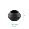Bague décorative en zinc - Circulaire -  Noir satin | Zinc circular baluster collar - Satin black