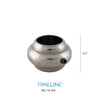 Bague décorative en zinc - Circulaire -  Nickel antique | Zinc circular baluster collar - Antique nickel