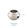Bague décorative en zinc - Circulaire -  Fini acier inoxydable brossé | Zinc circular baluster collar - Brushed stainless finish