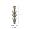 Bague décorative en aluminium - Fuseau - Acier inoxydable brossé | Aluminium baluster collar - Spindle shape - Brushed stainless