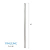 Barreau d'escalier en métal - Carré simple TL12 - 1/2" x 44" - Acier