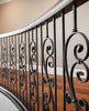 Escalier avec balustres TL122-40 et TL12-40 - Noir texturé | Staircase with balusters TL122-40 and TL12-40 - Wrinkled black