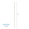 Barreau d'escalier en métal - Carré simple TL12A/TL58 - 5/8" x 44" - Acier