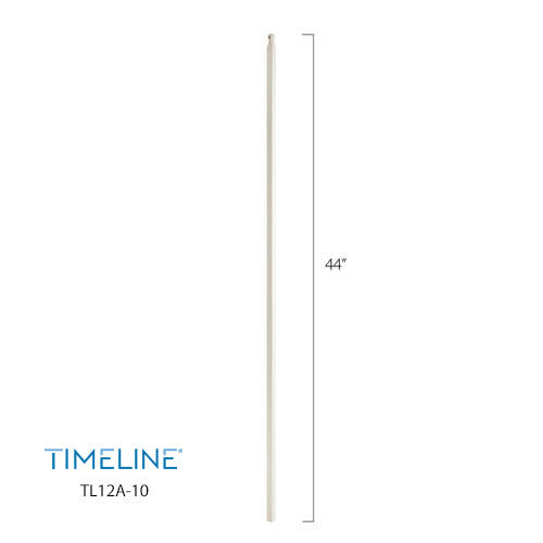 Barreau d'escalier en métal - Carré simple TL12A/TL58 - 5/8" x 44" - Acier