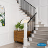 Escalier avec balustres TL12X-30 et bagues 10-75-30 | Staircase with TL12X balusters and 10-75-30 collars