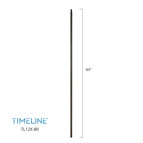 Barreau d'escalier en métal - Carré simple TL12 - 1/2" x 44" - Acier