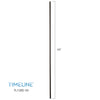 Barreau d'escalier en métal - Rond simple TL15RD - 1/2" x 44" - Acier