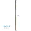 Barreau d'escalier en métal - Rond simple TL15RD - 1/2" x 44" - Acier