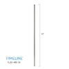 Barreau d'escalier en métal - Rond simple TL2614RD - 9/16" x 43" - Acier