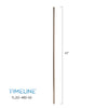 Barreau d'escalier en métal - Rond simple TL2614RD - 9/16" x 43" - Acier