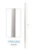 Barreau d'escalier en métal - Carré simple TL34 - 3/4" x 44" - Acier