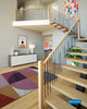 Barreau d'escalier en métal - Carré avec formes géométriques - Gouttes - 1/2" x 44" - Acier