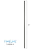 Barreau d'escalier en métal - Rond simple TL58RDL - 5/8" x 46" - Acier