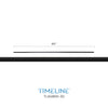 Barreau d'escalier en métal - Rond simple - Horizontal TL658RD - 5/8" x 60" - Acier