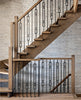 Escalier avec balustres TL78-2-30 et TL12X-30 et cache-vis 10-10-60 | Staircase with balusters TL78-2-30 and TL12X-30 and base collar 10-10-60