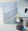 Barreau d'escalier en métal - Carré avec formes géométriques - Rectangle TL98 - 1/2" x 44" - Acier