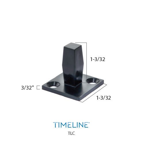 Connecteur pour barreau en métal carré 1/2" - Polymère