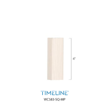 Bague décorative en bois - Rectangulaire - Érable | Wood decorative baluster collar - Rectangular - Maple