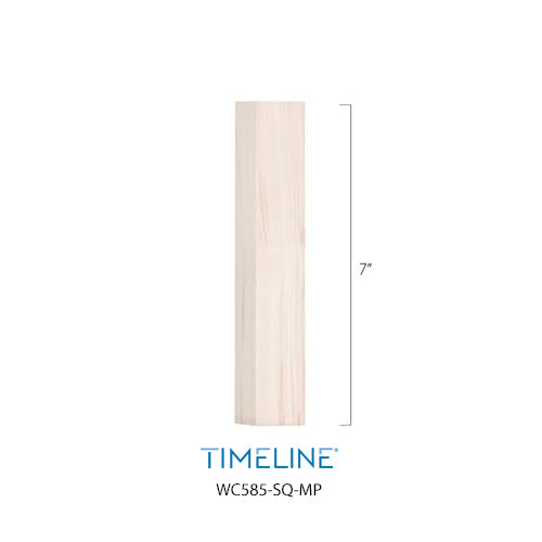 Bague décorative en bois - Rectangulaire - Érable | Wood decorative baluster collar - Rectangular - Maple