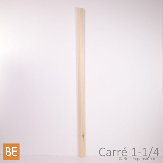 Barreau d'escalier en bois pour l'extérieur - Carré 1-1/4" x 1-1/4" x 42"