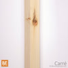 Barreau en bois - Carré 1-1/4" x 42" - Vue isométrique - Pin blanc noueux | Wood square baluster - 1-1/4" x 42" - Isometric view - Knotty white pine