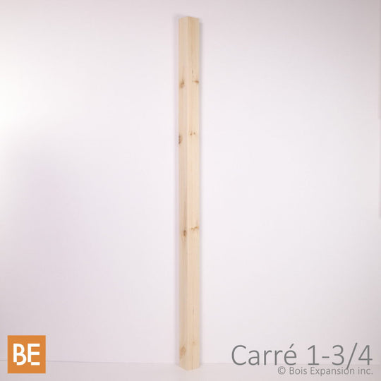 Barreau d'escalier en bois pour l'extérieur - Carré 1-3/4" x 1-3/4" x 42"