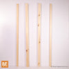 Barreaux en bois - Carré 1-3/4" et 1-1/4" x 42" - Vue de face - Pin blanc noueux | Wood square balusters - 1-3/4" & 1-1/4" x 42" - Front view - Knotty white pine