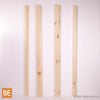 Barreaux en bois - Carré 1-3/4" et 1-1/4" x 42" - Vue isométrique - Pin blanc noueux | Wood square balusters - 1-3/4" & 1-1/4" x 42" - Isometric view - Knotty white pine