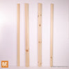 Barreaux en bois - Carré 1-3/4" et 1-1/4" x 42" - Vue isométrique - Pin blanc noueux | Wood square balusters - 1-3/4" & 1-1/4" x 42" - Isometric view - Knotty white pine