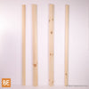 Barreaux en bois - Carré 1-3/4" et 1-1/4" x 42" - Vue isométrique - Pin blanc noueux | Wood square balusters - 1-3/4" & 1-1/4" x 42" - Isometric view - Knotty white pine