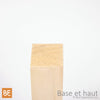 Barreau en bois - Tourné 1-3/4" x 39" - Base et haut - Pin blanc noueux | Wood turned baluster - 1-3/4" x 39" - Base & top - Knotty white pine