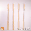 Barreaux en bois - Tournés 1-3/4" x 39" - Vue de face - Pin blanc noueux | Wood turned balusters - 1-3/4" x 39" - Front view - Knotty white pine