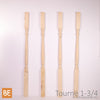 Barreaux en bois - Tournés 1-3/4" x 39" - Vue de face - Pin blanc noueux | Wood turned balusters - 1-3/4" x 39" - Front view - Knotty white pine