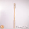 Barreau en bois - Tourné 1-3/4" x 39" - Vue isométrique - Pin blanc noueux | Wood turned baluster - 1-3/4" x 39" - Isometric view - Knotty white pine