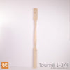 Barreau en bois - Tourné 1-3/4" x 39" - Vue isométrique - Pin blanc noueux | Wood turned baluster - 1-3/4" x 39" - Isometric view - Knotty white pine