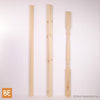 Barreaux carrés et tournés - Vue isométrique - Pin blanc noueux | Wood square and turned balusters- Isometric view - Knotty white pine