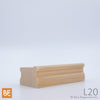 Lisse en bois - L20 - 1-3/4" x 2-1/2" - Pin blanc noueux | Wood shoe rail - L20 - 1-3/4" x 2-1/2" - Knotty white pine