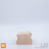 Lisse en bois - L20 - 1-3/4" x 2-1/2" - Pin blanc noueux | Wood shoe rail - L20 - 1-3/4" x 2-1/2" - Knotty white pine