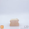 Lisse en bois - L20 - 1-3/4" x 2-1/2" - Pin blanc noueux | Wood shoe rail - L20 - 1-3/4" x 2-1/2" - Knotty white pine