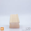 Lisse en bois - L20 - 1-3/4" x 2-1/2" - Pin blanc noueux | Wood shoe rail - L20 - 1-3/4" x 2-1/2" - Knotty white pine